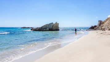 En la playa
