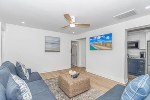 TV, fireplace - Sunny Shore Retreat Near Beach! (Myrtle Beach)