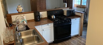 Cozy apartment that’s conveniently located just on the edge of town.