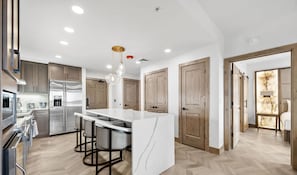 Fridge, microwave, oven, stovetop - Posh Piste | Ski-In/Ski-Out Luxury Canyons Village Condo at Westgate Resort | A Nestique Property (Park City)
