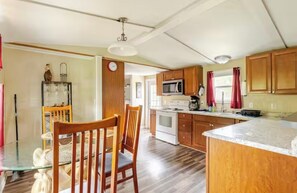 Microwave, oven, stovetop, dishwasher