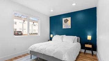 Desk, iron/ironing board, free WiFi, bed sheets