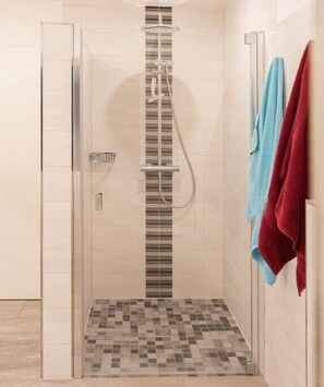 Shower, hair dryer