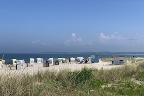 Vlak bij het strand