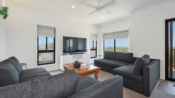 Smart-tv, pejs, dvd-afspiller, bordfodbold