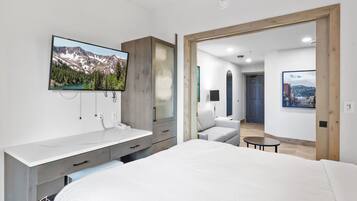 1 bedroom, travel crib, WiFi, bed sheets