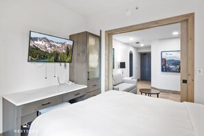 1 chambre, lit parapluie, Wi-Fi, draps fournis