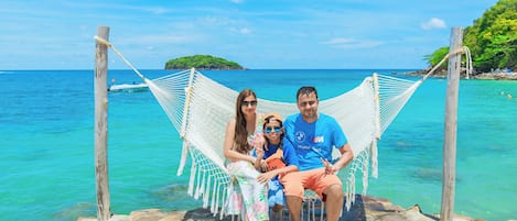 Beach nearby, white sand