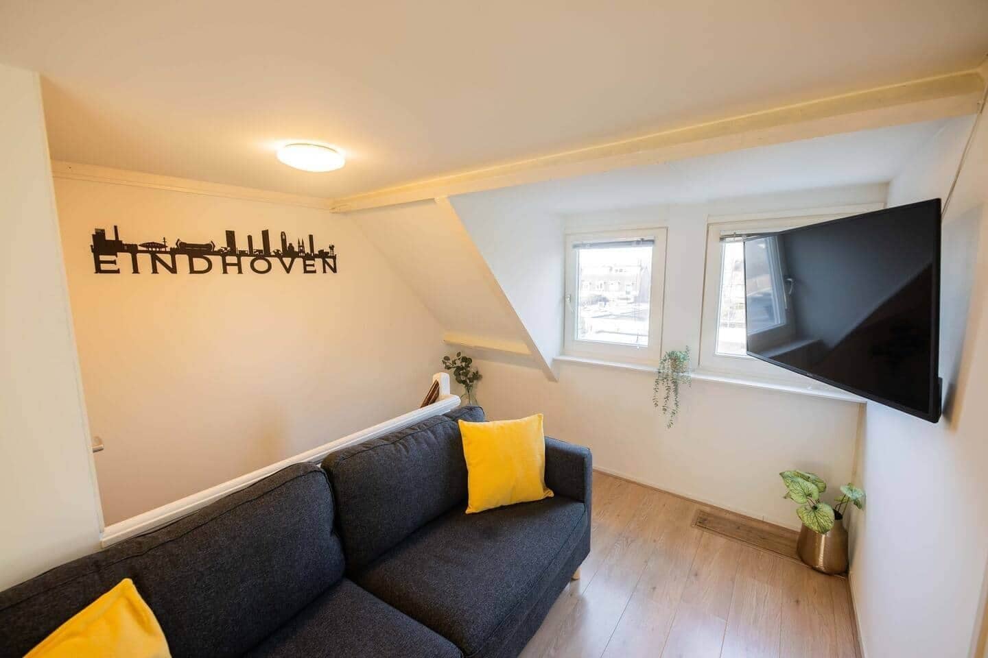 Una televisión, una oficina