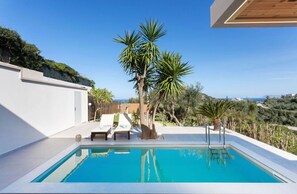 Pool - Olive Garden Cottage with Heated Pool (Platanias)