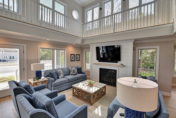 TV, DVD player, books - The Crown Jewel of Bethany Beach! Sleeps 23 | 9 bed, 12 bath, East of Rt 1 and close to all Bethany has to offer, Beach, Restaurants, Shops & Entertainment! (Bethany Beach)