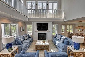 TV, DVD player, books - The Crown Jewel of Bethany Beach! Sleeps 23 | 9 bed, 12 bath, East of Rt 1 and close to all Bethany has to offer, Beach, Restaurants, Shops & Entertainment! (Bethany Beach)