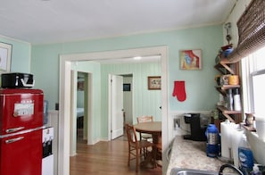 Fridge, microwave, oven, stovetop - Vibrant 2 Bedroom Home, Conveniently Close To The New River Gorge National Park. (Oak Hill)