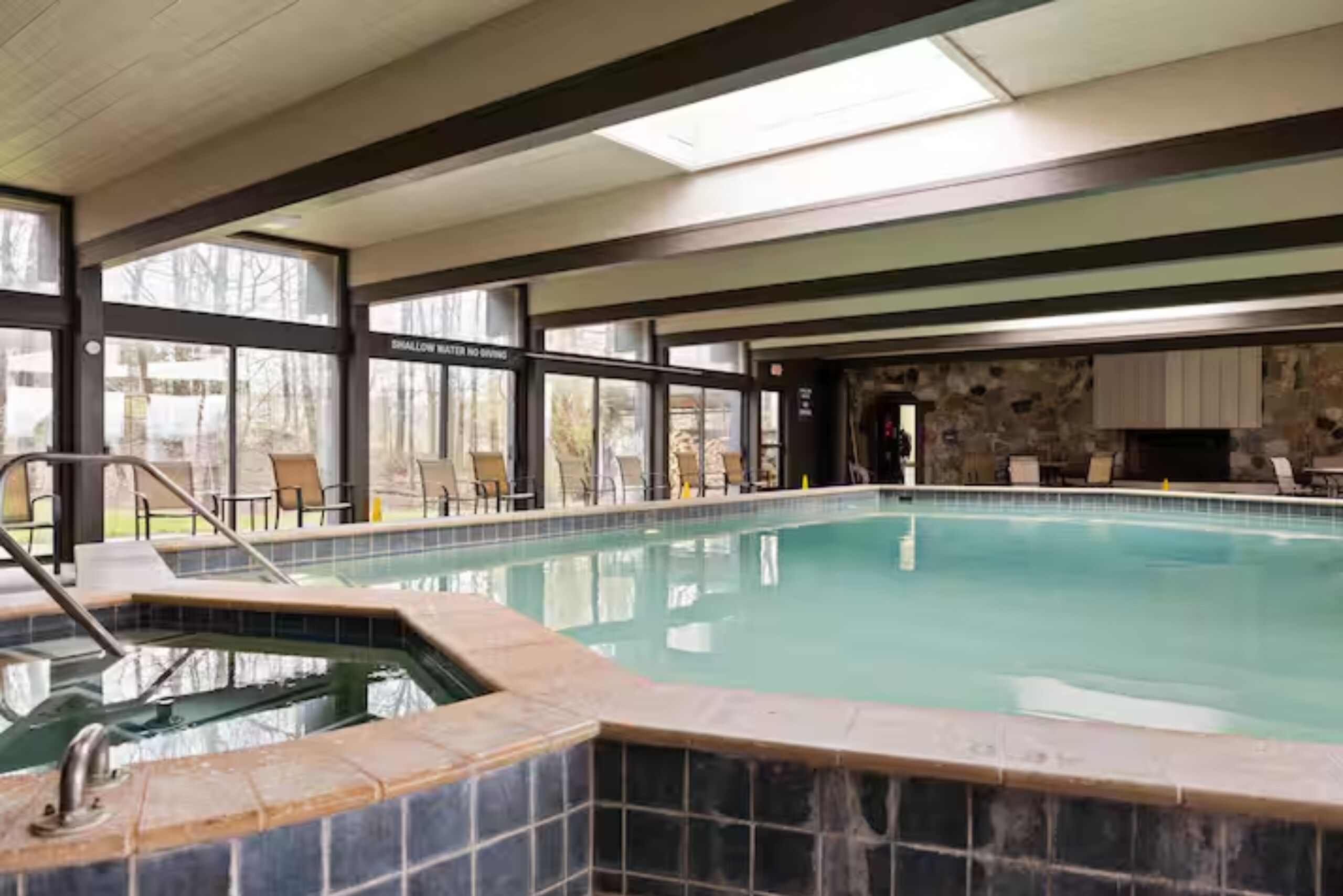 Indoor pool, outdoor pool