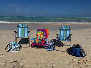 Beach nearby, sun loungers, beach towels - New Remodel Condo,.  Bavaro Beach , Punta Cana.   55 yards from the Beach (Punta Cana)