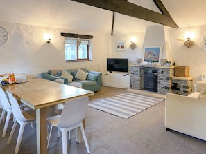 Fireplace - 2 bedroom accommodation in Woolacombe (Woolacombe)