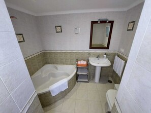 Towels, soap, toilet paper