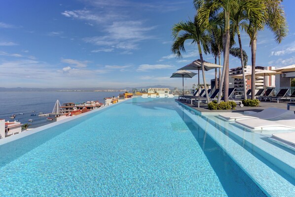 A heated pool