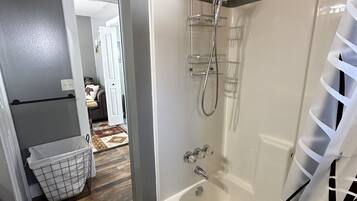 Towels, soap, shampoo, toilet paper