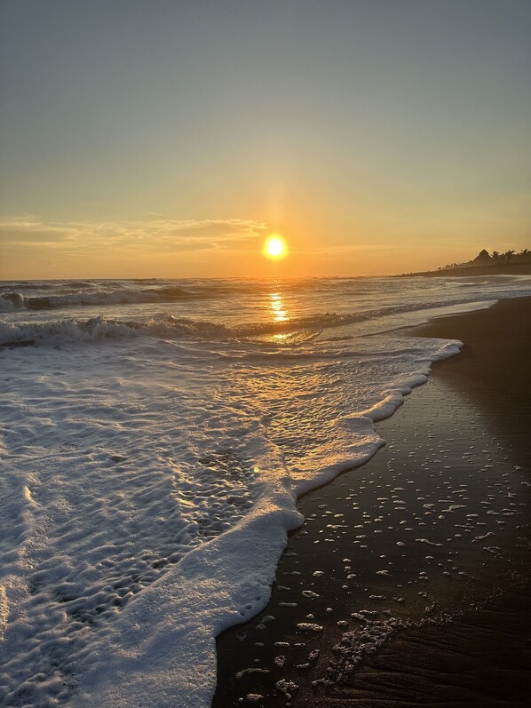 Beach nearby, black sand - Blü wave (Sipacate)