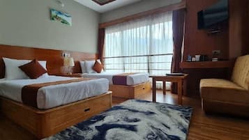 Phòng đôi Deluxe | Bộ đồ giường cao cấp, nệm Select Comfort