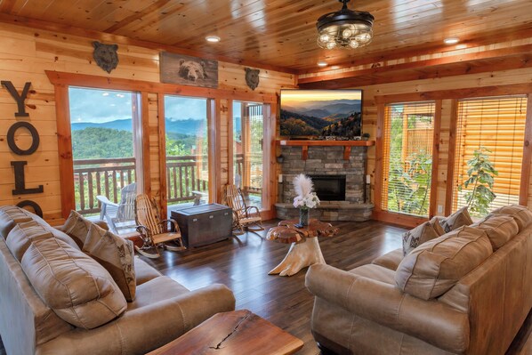 Smart TV, fireplace, video games, printers