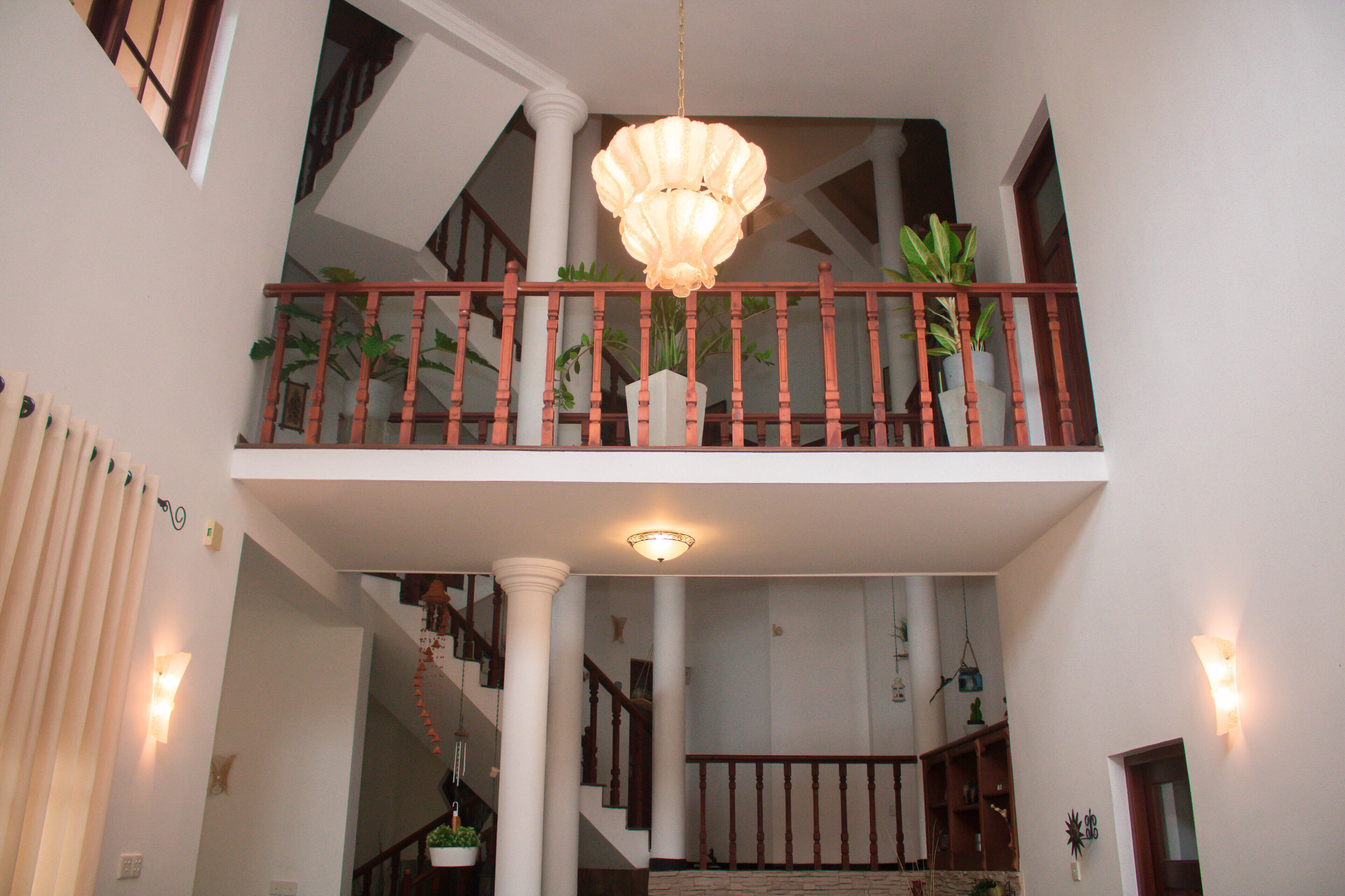 Fireplace, computer monitors, printers