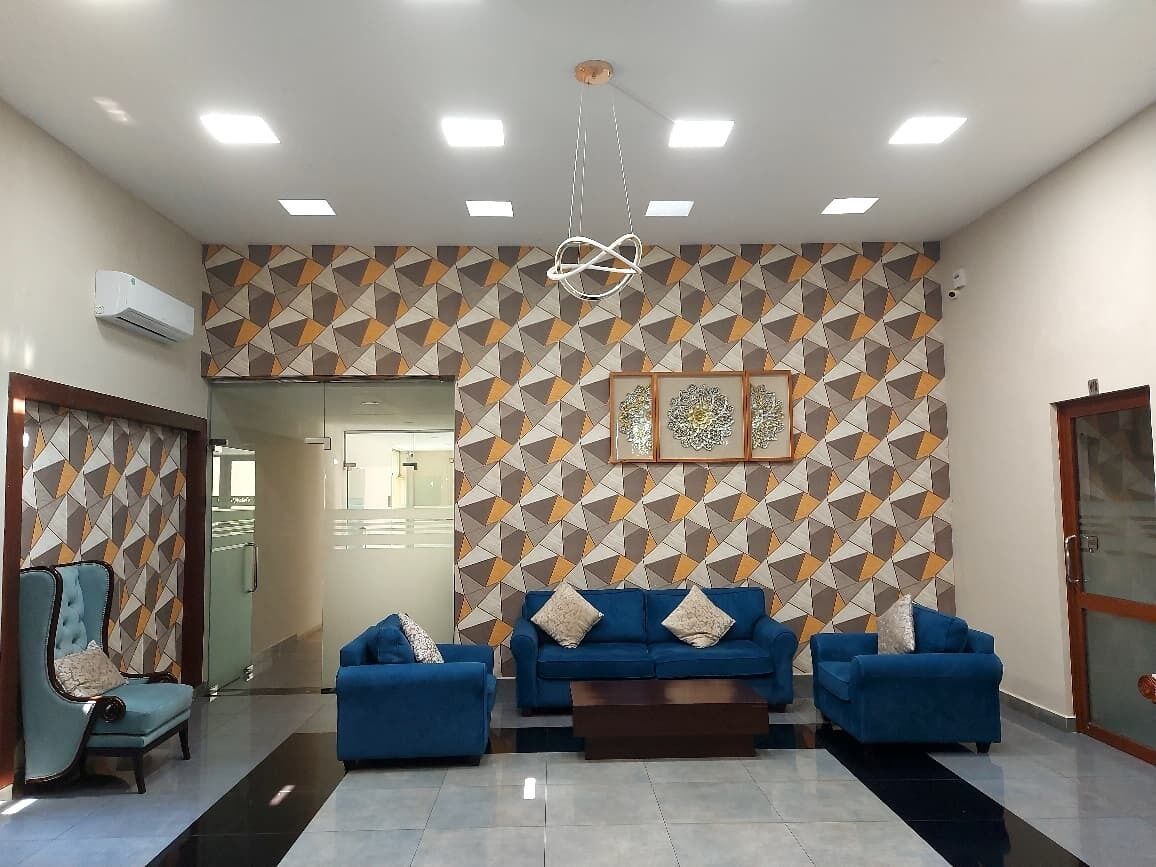 Sittområde i lobbyn