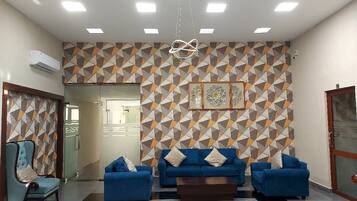 Sittområde i lobbyn