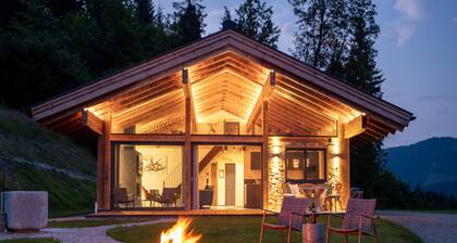 Luxury chalet with swimming pond and sauna