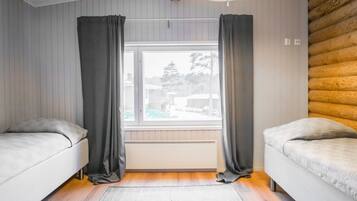 3 makuuhuonetta, internet, vuodevaatteet