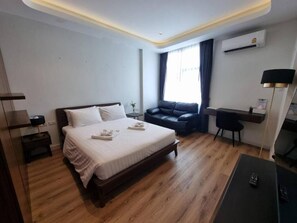 In-room safe, blackout curtains, iron/ironing board (on request)
