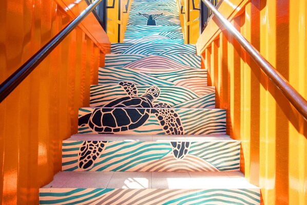 Handrails in stairways