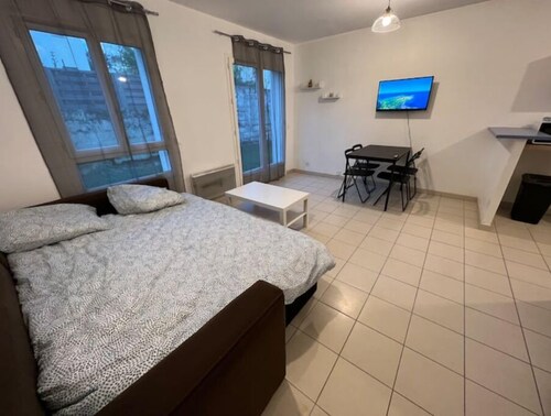 Appartement F2 avec jardin