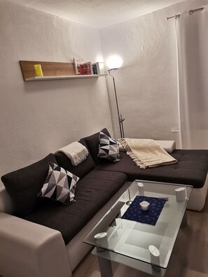 TV, DVD player, livros