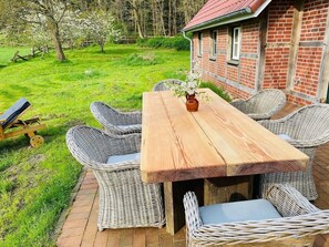 屋外ダイニングエリア