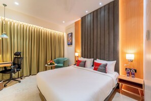 Deluxe Room | 1 bedroom, premium bedding, desk, free WiFi - Playsales Scarlet (Indore)