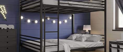 3 bedrooms, iron/ironing board, WiFi, bed sheets
