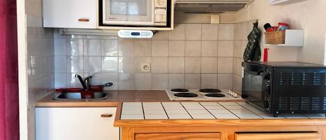Mikrovågsugn, ugn, spishäll och diskmaskin