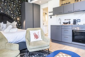 Studio, 1 Bedroom, City View | Living area - Studio @ 50 Bree Street - The Barracks 324 (Cape Town)
