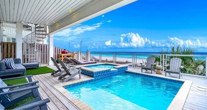 Sunset! Incredible Gulf Front 9Br home sleeps 26 w private pool.