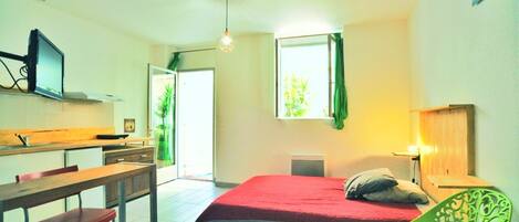 1 غرفة نوم وواي فاي وملاءات أسرّة