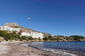 Sun-loungers, beach towels