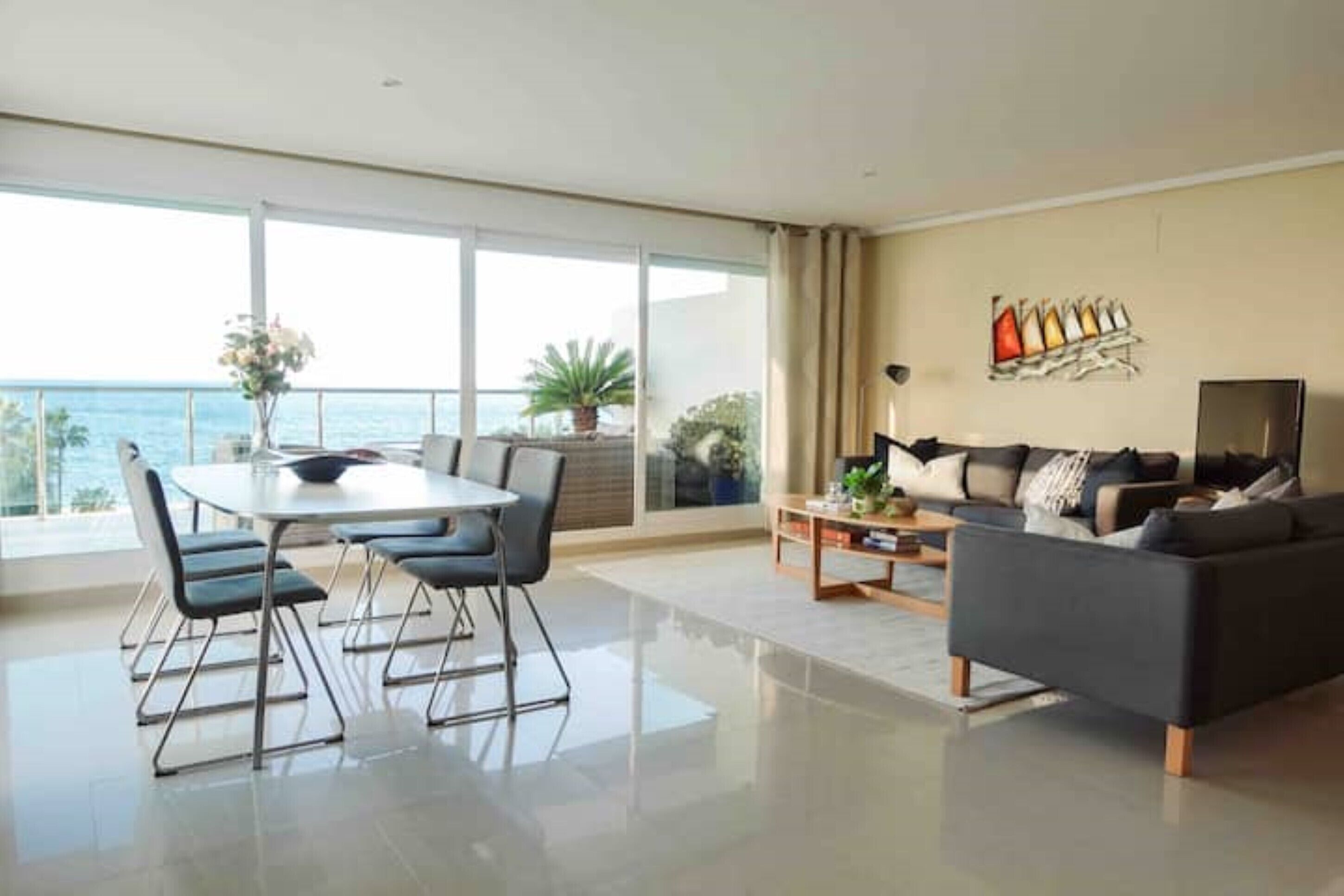 Smart-tv, pejs, dvd-afspiller, bøger