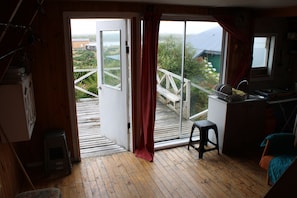 Blick von der Unterkunft