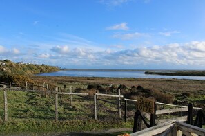 Vista a la playa o el mar