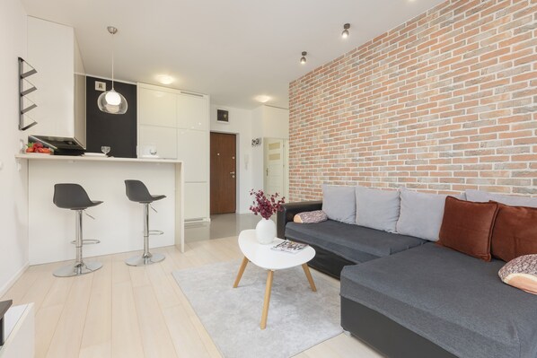 Apartment, 1 Bedroom, Balcony | Living room - Subtle Colors Apartment by Renters (Warsaw)