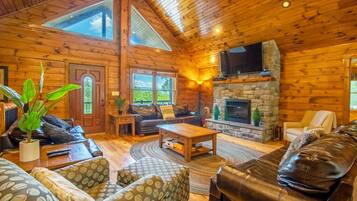 TV, fireplace, DVD player