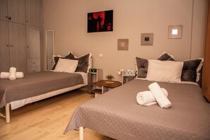 2 habitaciones, tabla de planchar con plancha y wifi gratis 
