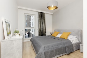 Appartement, 1 chambre, balcon | Coin séjour